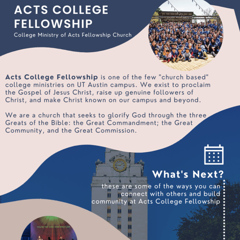 Christian Organizations in Austin Texas - Acts College Fellowship at UT Austin