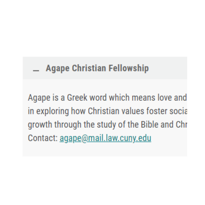 Christian Organization in New York - Agape Christian Fellowship at CUNY