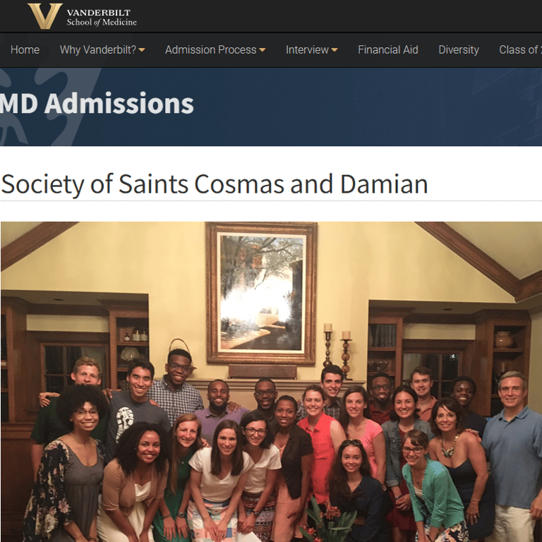 Christian Organizations in Tennessee - Vanderbilt Society of Saints Cosmas & Damian